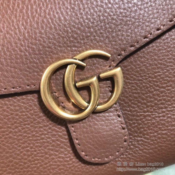 GUCCI古馳女包 新款 專櫃品質 421890 GUCCI手提包 半手工紡織 進口牛皮 古馳斜跨包 咖啡色  ydgq3387